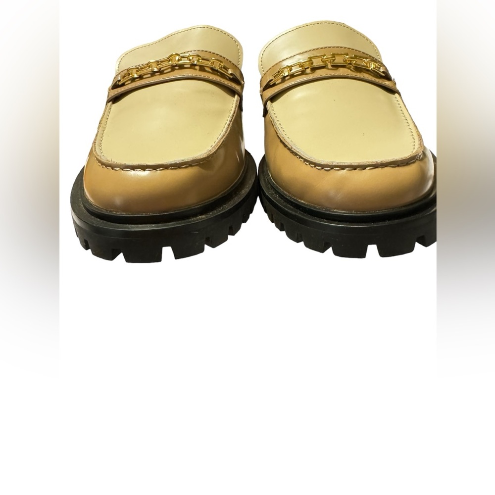 Ann Taylor Chain Leather Loafers 9 M - Picture 9 of 10
